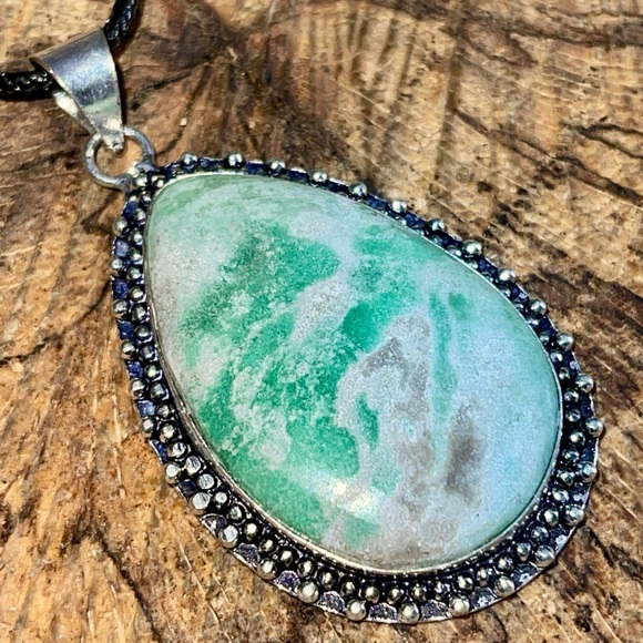 Variscite Pendant 2 1/4” - Picture 9 of 11